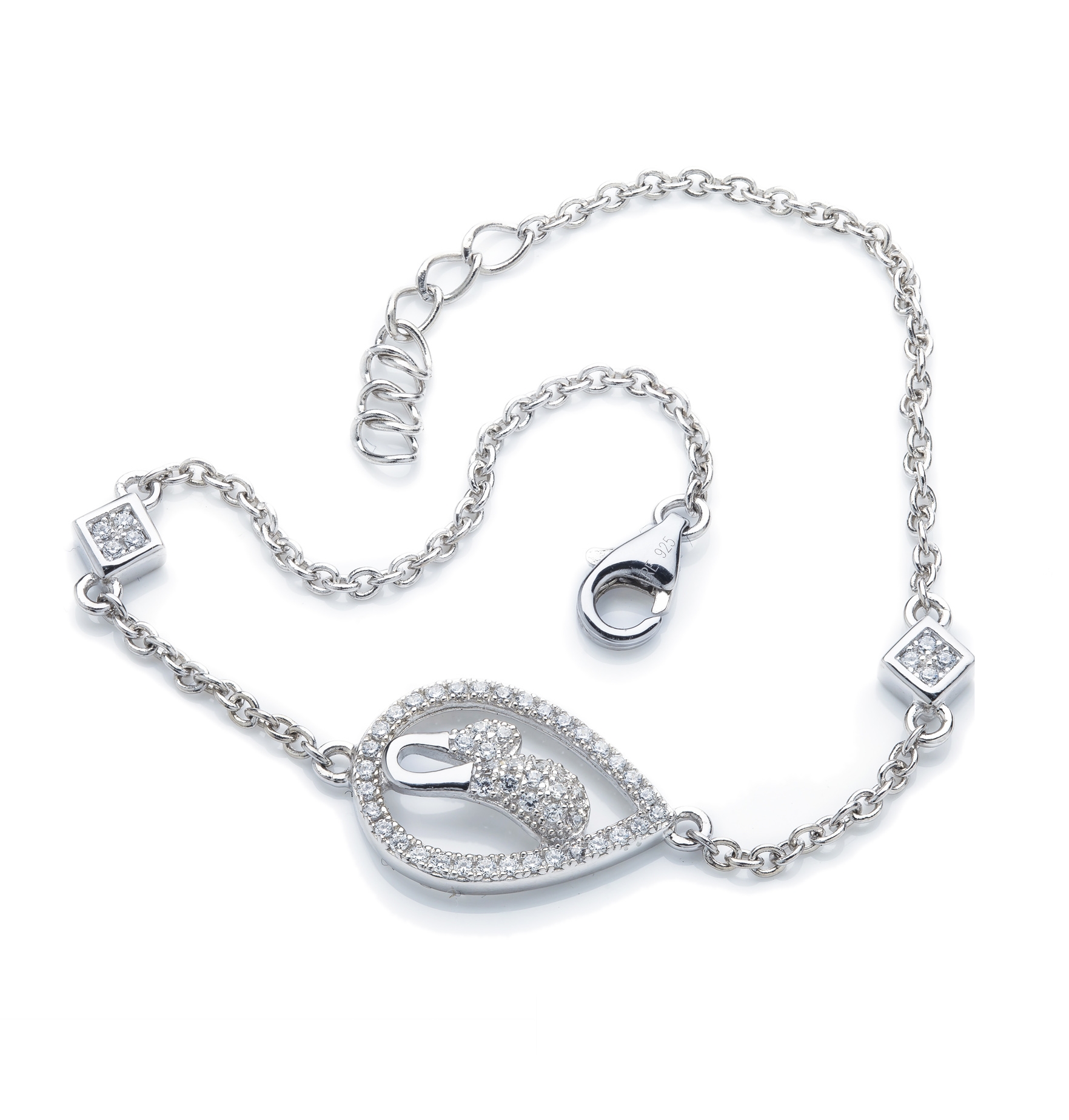 Orphelia Dames 925 Sterling Zilveren Armband - Zilver ZA-1000