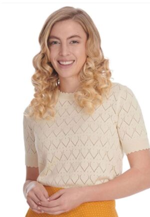Banned Sweet Gardina Jumper Top Off White -L