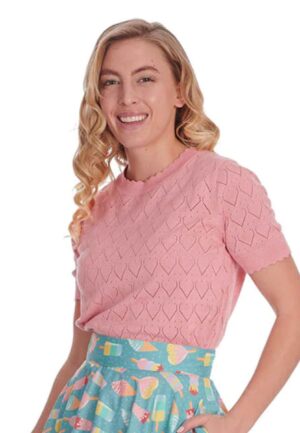 Banned Gardina Jumper Top Pink-M