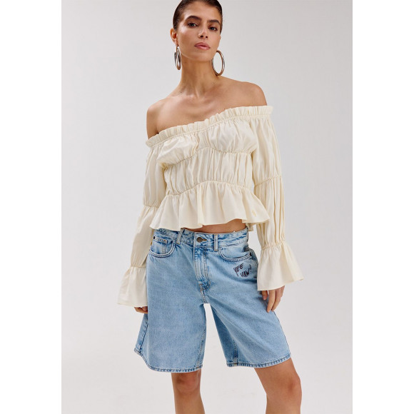 Harper & Yve - Beige | Dames | Blouse | Beige | XXL | regular | Kamst mode