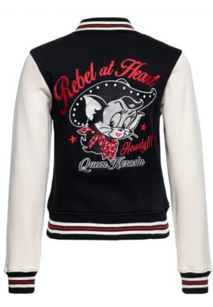 Queen Kerosin Howdy College Jacket Black-S | 22% korting