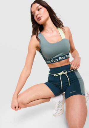 Red Run Activewear Skyline Cycling Shorts - Groen- Dames, Groen