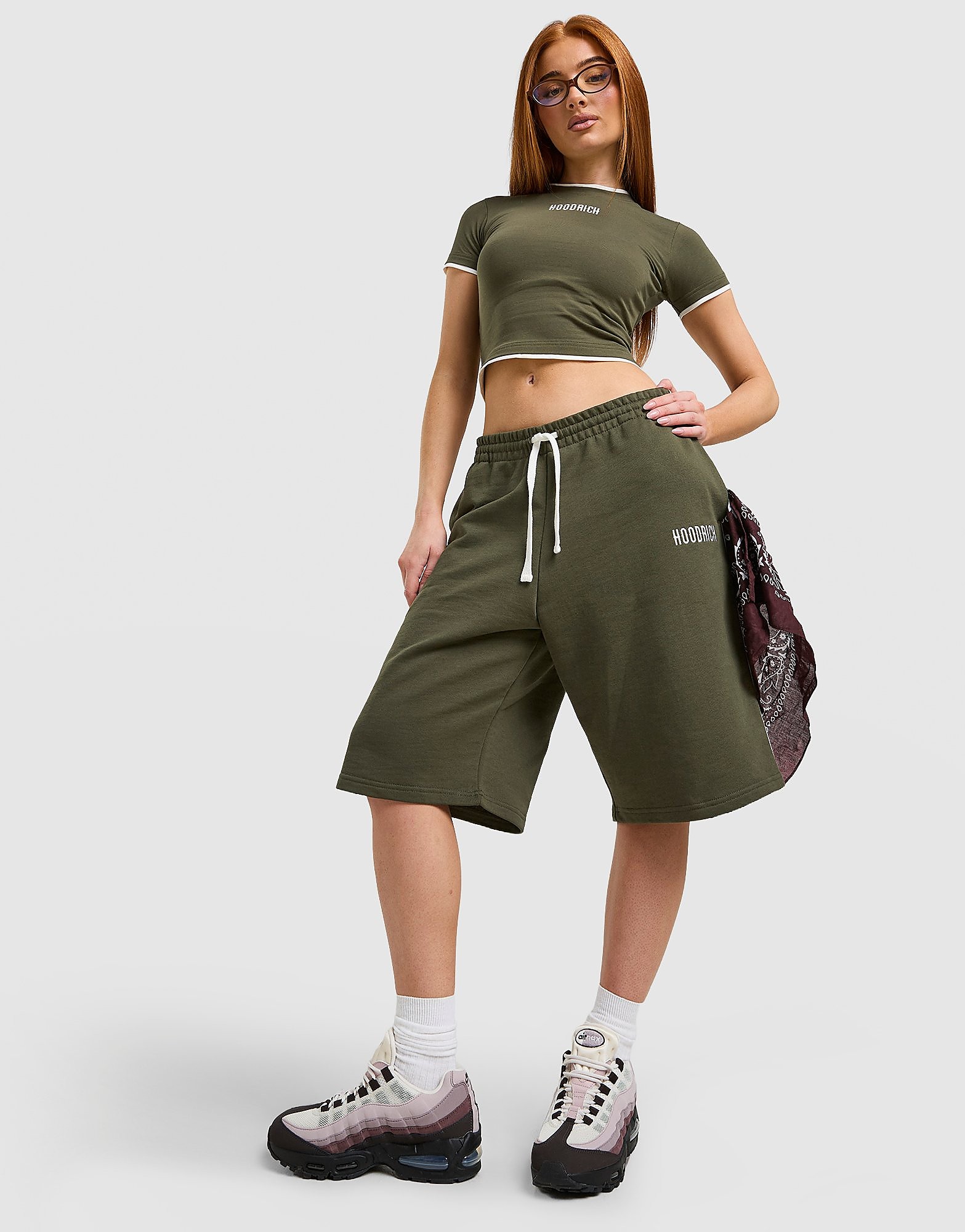Hoodrich Cove Fleece Jorts - Grijs- Dames, Grijs