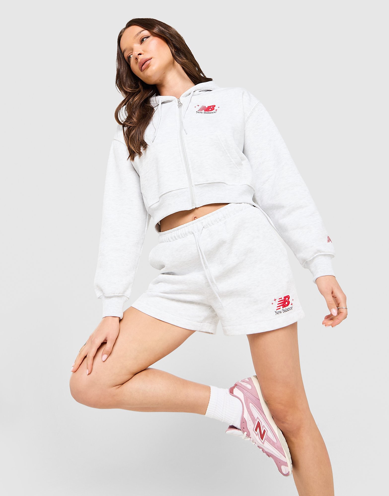 New Balance Chrome Shorts - Grijs- Dames, Grijs
