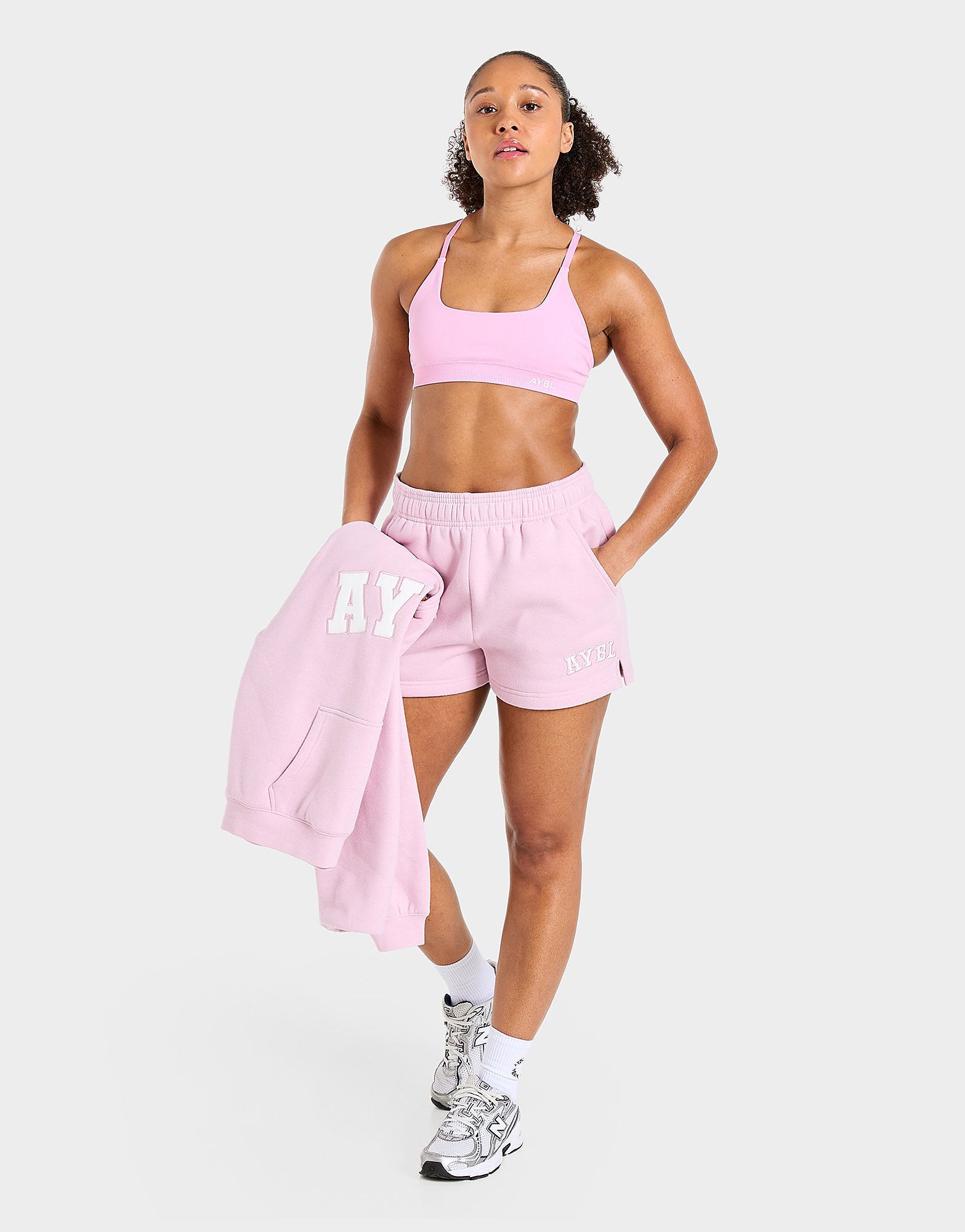 AYBL Varsity 2.0 Fleece Shorts - Roze- Dames, Roze