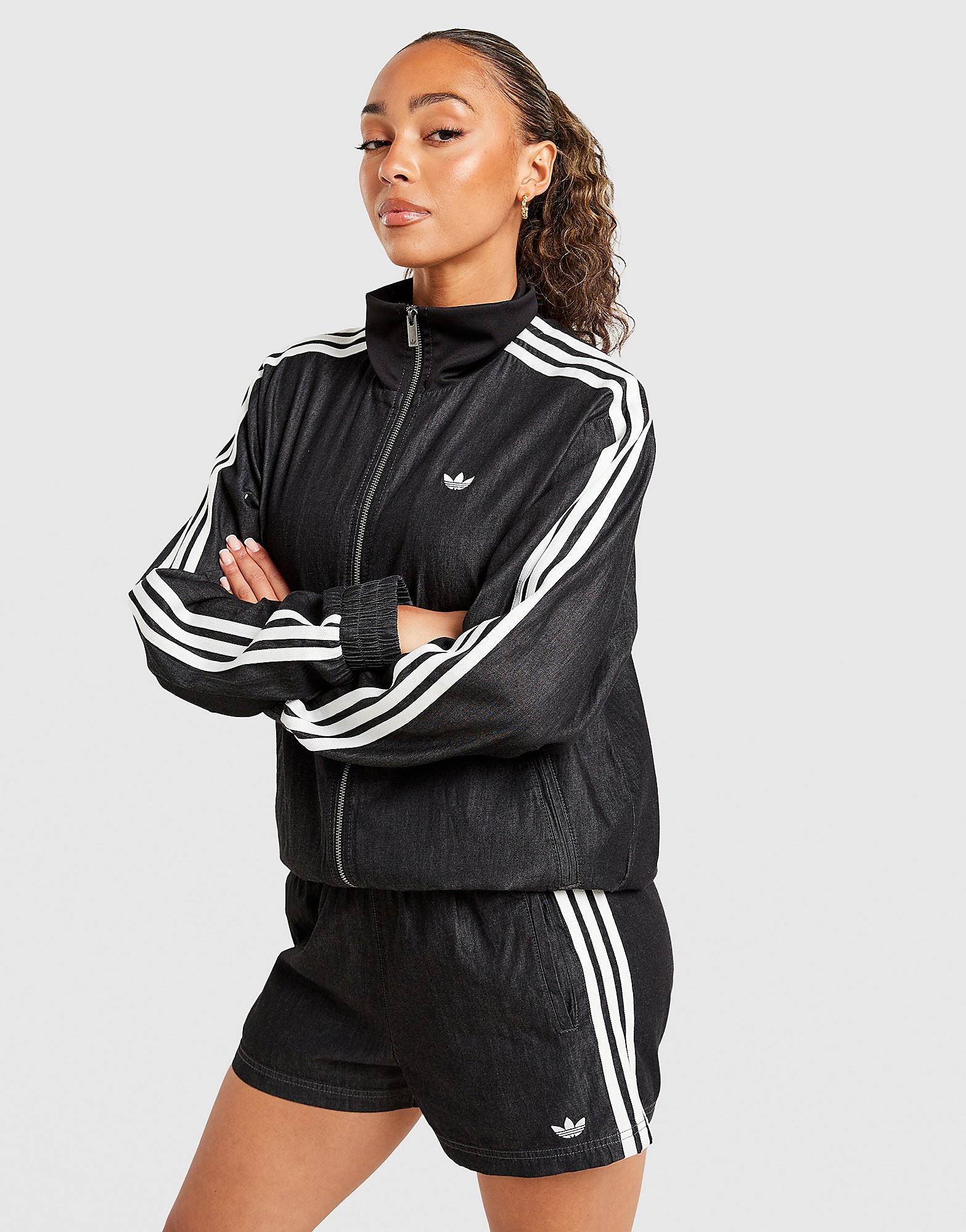 adidas Originals Denim Shorts - Zwart- Dames, Zwart