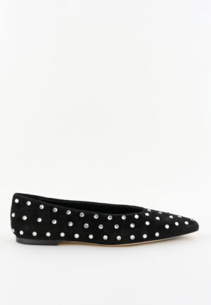 Odare ballerina's Jane camoscio nero