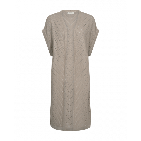 FreeQuent - Beige | Dames | Vest | Beige | XXL | regular | Kamst mode