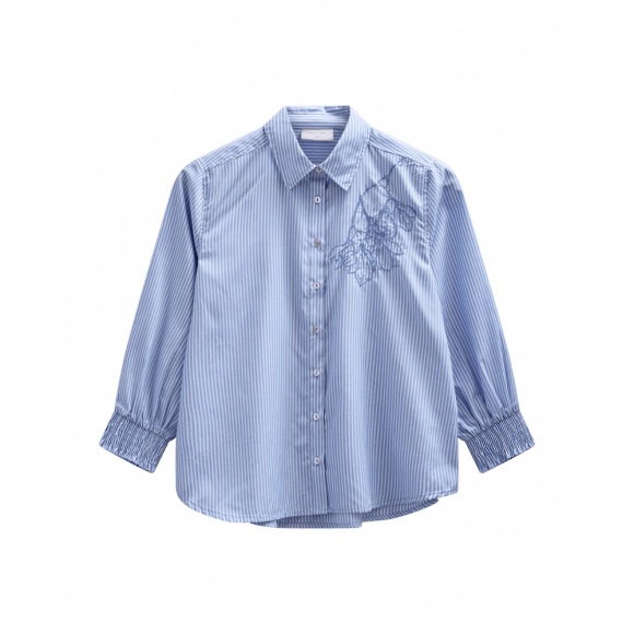 FreeQuent - Blauw | Dames | Blouse | Blauw | XXL | regular | Kamst mode
