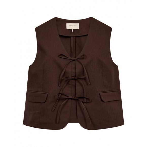 FreeQuent - Bruin | Dames | Gilet | Bruin | S | regular | Kamst mode