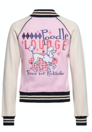 Queen Kerosin Poodle Lounge College Jacket Pink -XXXL