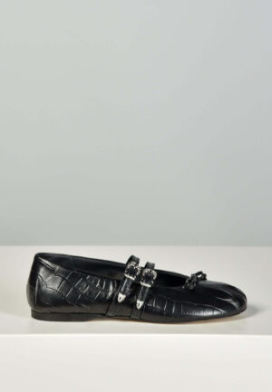 Posa ballerina's Vita Western Croco PW226-600 black