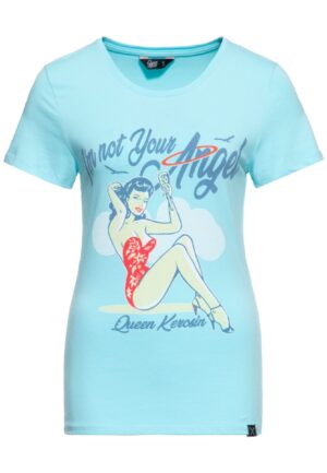 Queen Kerosin I Am Not Your Angel T-Shirt Sky Blue -XXXXL