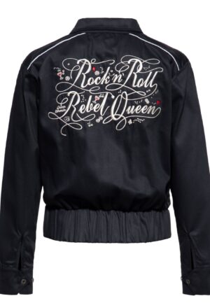 Queen Kerosin Rock n Roll Rebel Queen Gabarin Jacket Black-XL