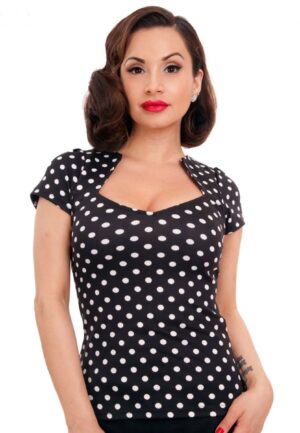 Steady Polka Dot Sophia Black White -XS