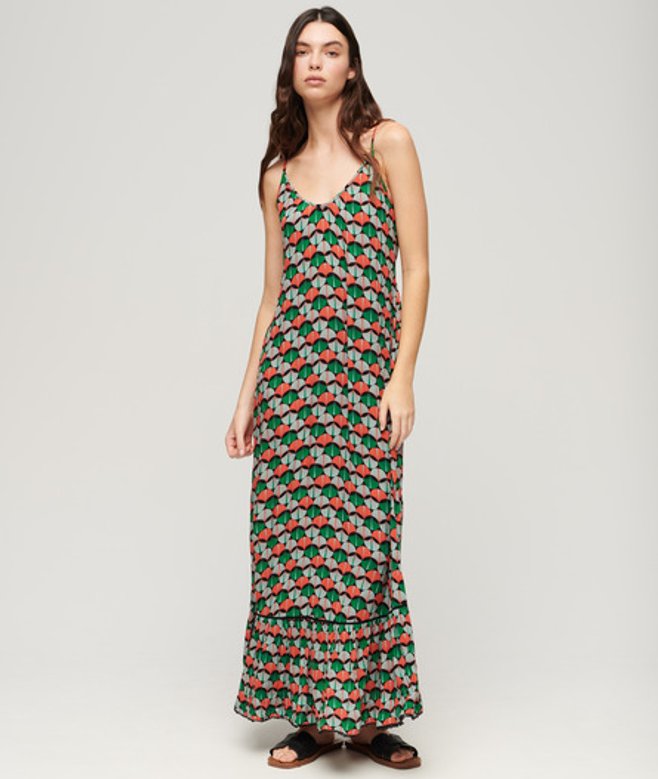Beach Maxi-hemdjurk Oranje Grootte: 36