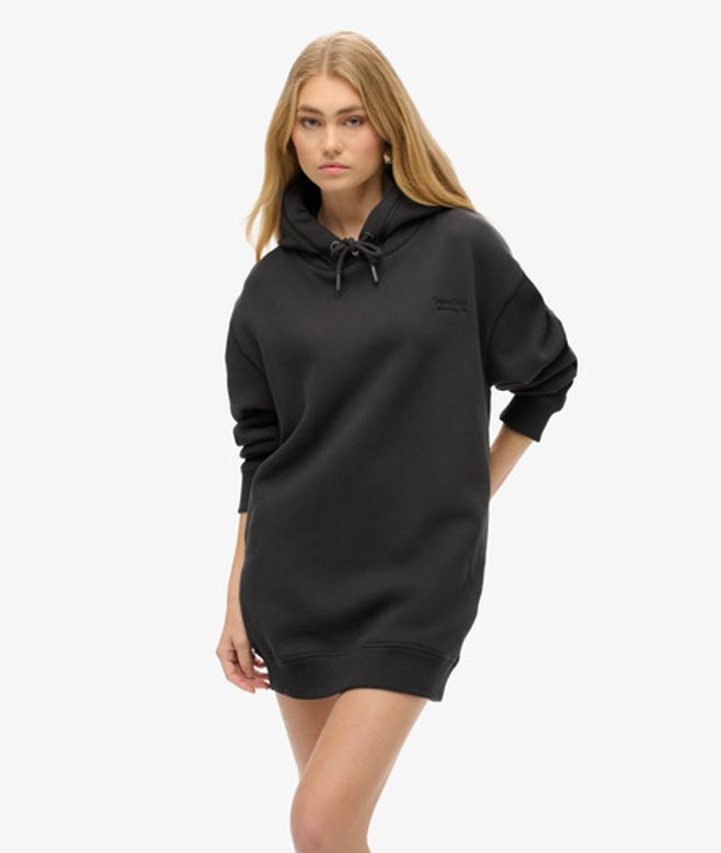 Essential Sweatjurk met Capuchon Zwart Grootte: 38-40