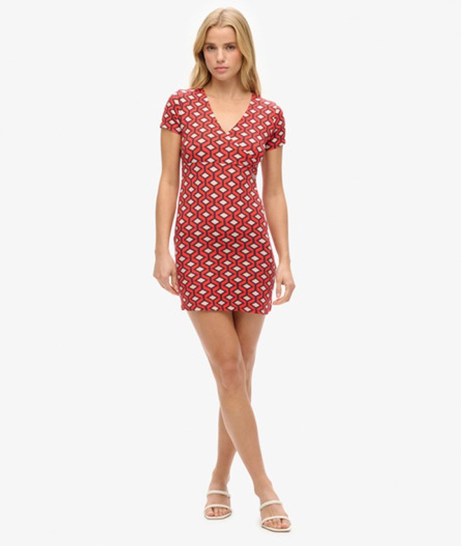 Mini-dagjurk met Print Oranje Grootte: 40