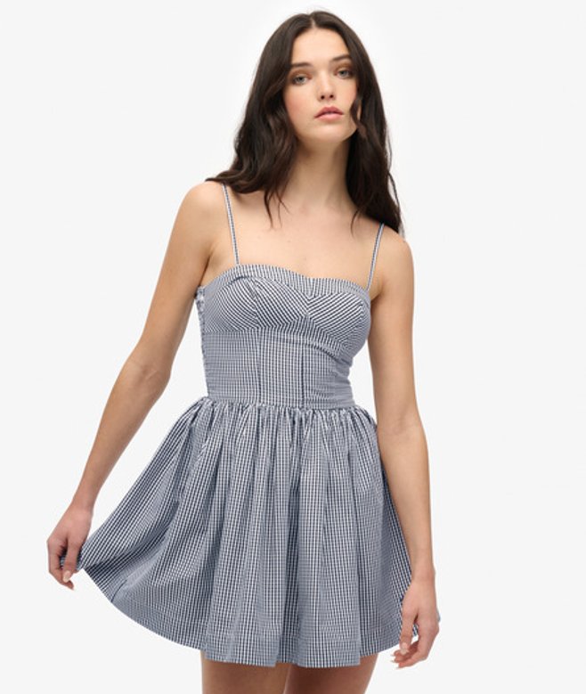 Korset Cami Mini-jurk Black Grootte: 42