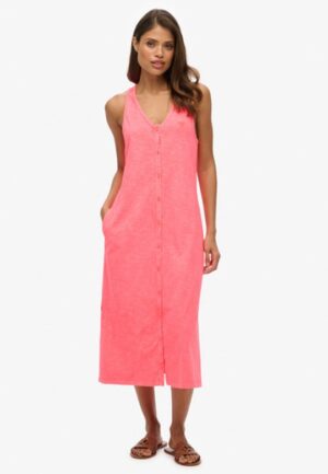 Beach Jersey Midi Jurk Cream Grootte: 38