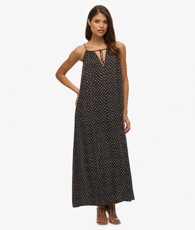 Beach Camimaxi-jurk Black Grootte: 44