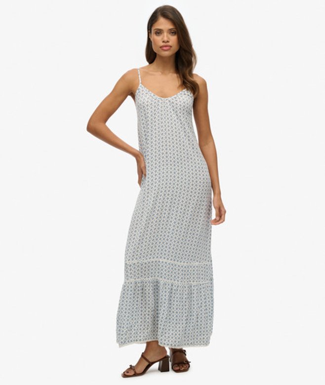 Cami Maxi-jurk Blue Grootte: 38