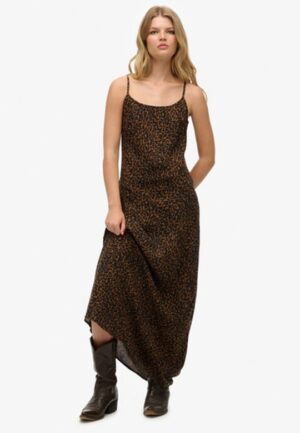 Maxi-slipdress met Schuine Snede Multi Grootte: 42
