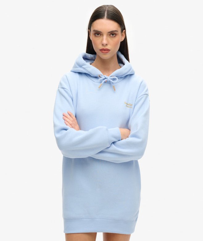 Essential Sweatjurk met Capuchon Blauw Grootte: 6-8