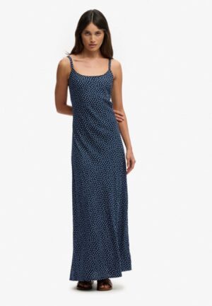 Maxi-jurk met Print Blauw Grootte: 36